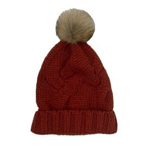 A New Day Cable Knit Beanie Pom Pom Snow Hat